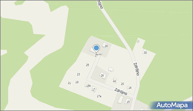 Zdrójno, Zdrójno, 27, mapa Zdrójno