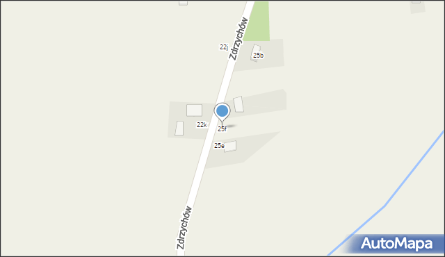 Zdrzychów, Zdrzychów, 25f, mapa Zdrzychów