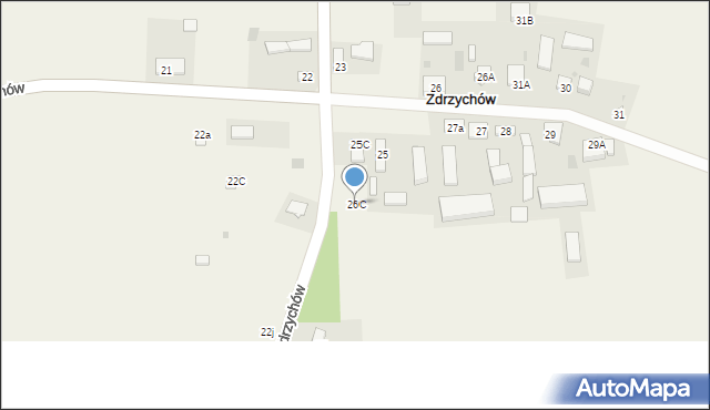 Zdrzychów, Zdrzychów, 26C, mapa Zdrzychów