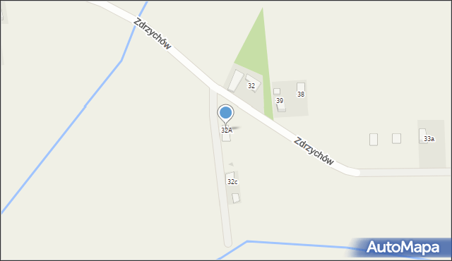 Zdrzychów, Zdrzychów, 32A, mapa Zdrzychów