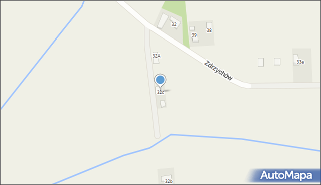 Zdrzychów, Zdrzychów, 32c, mapa Zdrzychów