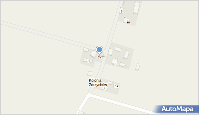 Zdrzychów, Zdrzychów, 3a, mapa Zdrzychów