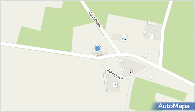 Zdunówek, Zdunówek, 12, mapa Zdunówek