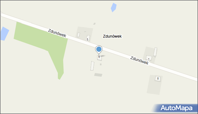 Zdunówek, Zdunówek, 6, mapa Zdunówek