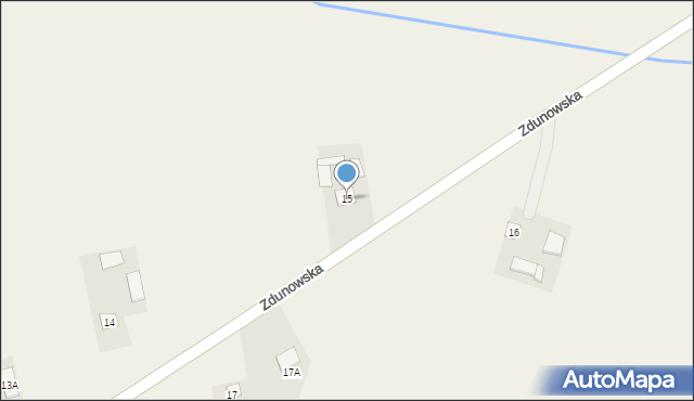 Zdunowo, Zdunowo, 15, mapa Zdunowo