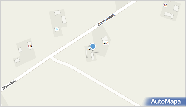 Zdunowo, Zdunowo, 17b, mapa Zdunowo