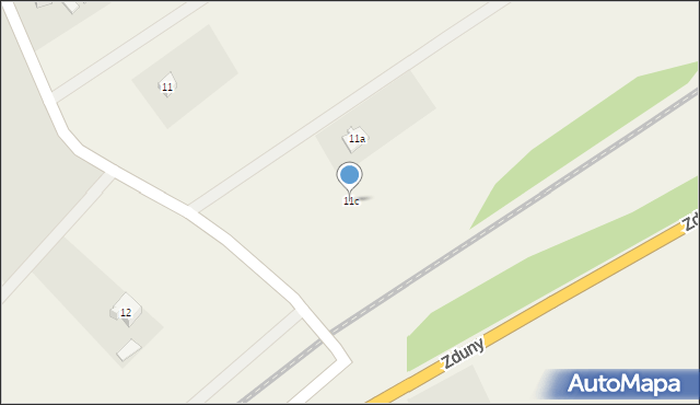 Zduny, Zduny, 11c, mapa Zduny