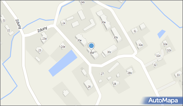 Zduny, Zduny, 30d, mapa Zduny