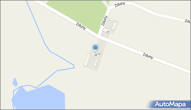 Zduny, Zduny, 14, mapa Zduny