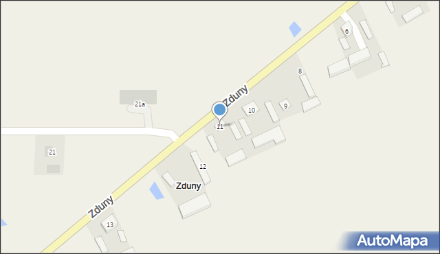 Zduny, Zduny, 11, mapa Zduny