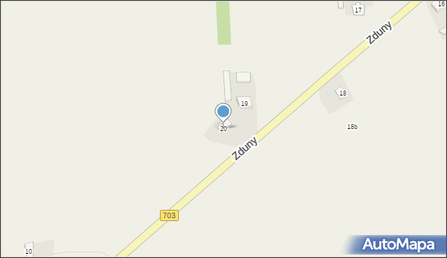 Zduny, Zduny, 20, mapa Zduny