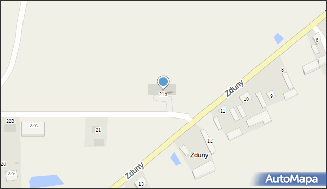 Zduny, Zduny, 21a, mapa Zduny