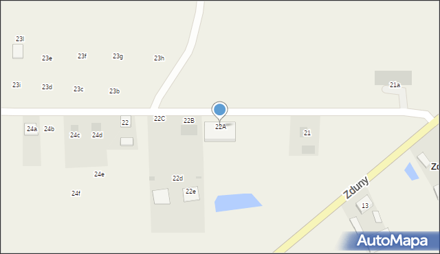 Zduny, Zduny, 22A, mapa Zduny