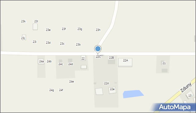 Zduny, Zduny, 22C, mapa Zduny