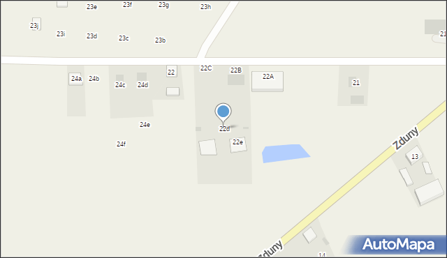 Zduny, Zduny, 22d, mapa Zduny