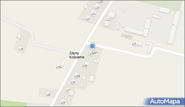 Zduny, Zduny, 124A, mapa Zduny