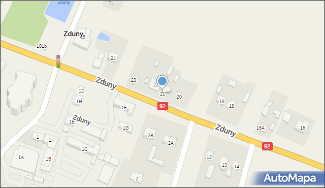 Zduny, Zduny, 21, mapa Zduny