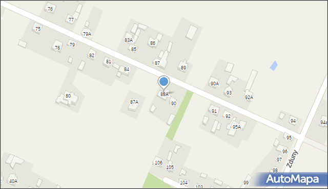 Zduny, Zduny, 88A, mapa Zduny
