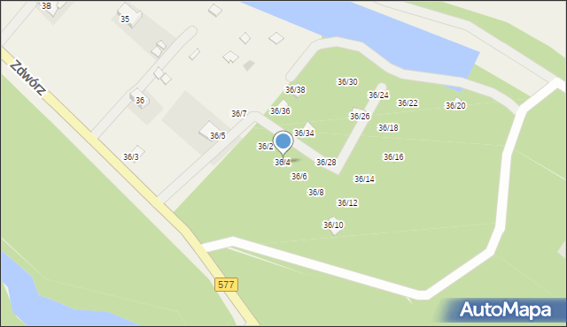 Zdwórz, Zdwórz, 36/4, mapa Zdwórz