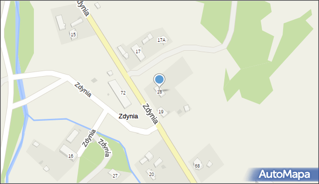Zdynia, Zdynia, 18, mapa Zdynia