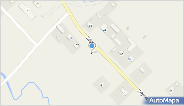 Zdynia, Zdynia, 24, mapa Zdynia