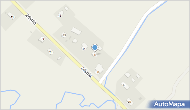 Zdynia, Zdynia, 31, mapa Zdynia