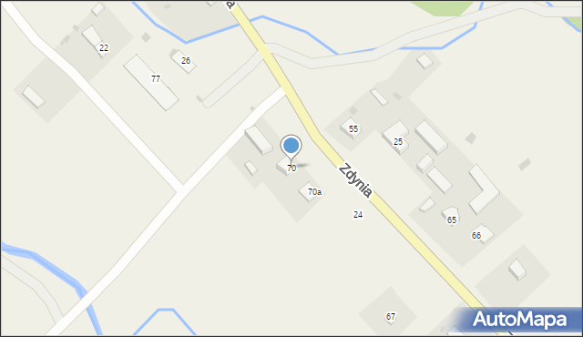 Zdynia, Zdynia, 70, mapa Zdynia