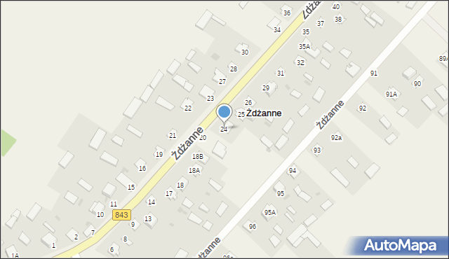 Żdżanne, Żdżanne, 24, mapa Żdżanne