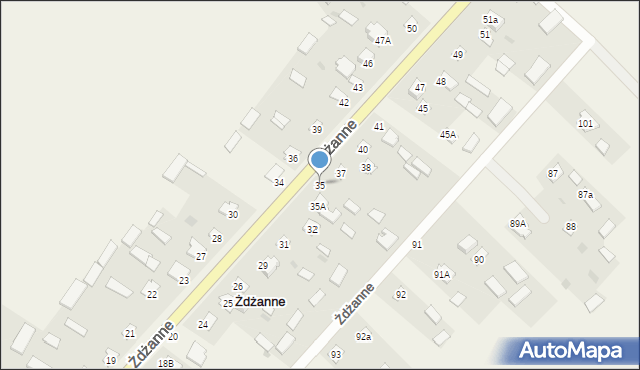 Żdżanne, Żdżanne, 35, mapa Żdżanne