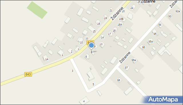 Żdżanne, Żdżanne, 8, mapa Żdżanne