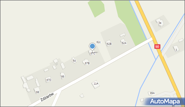Żdżarów, Żdżarów, 67C, mapa Żdżarów