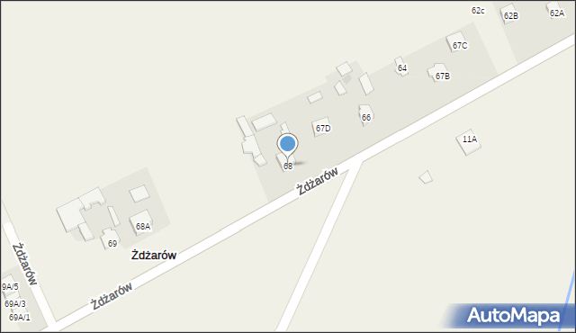 Żdżarów, Żdżarów, 68, mapa Żdżarów