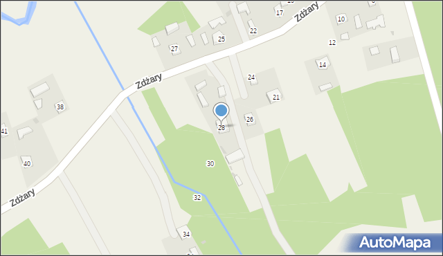 Zdżary, Zdżary, 28, mapa Zdżary