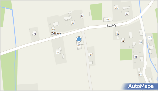 Zdżary, Zdżary, 66, mapa Zdżary