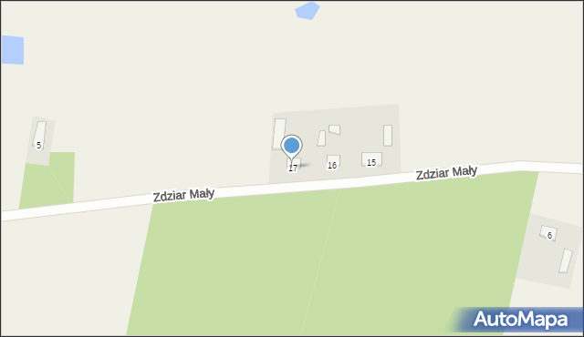 Zdziar Mały, Zdziar Mały, 17, mapa Zdziar Mały