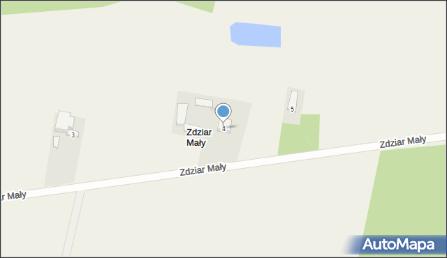 Zdziar Mały, Zdziar Mały, 4, mapa Zdziar Mały