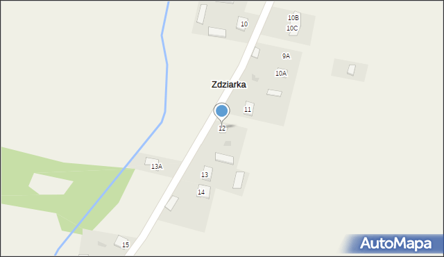 Zdziarka, Zdziarka, 12, mapa Zdziarka