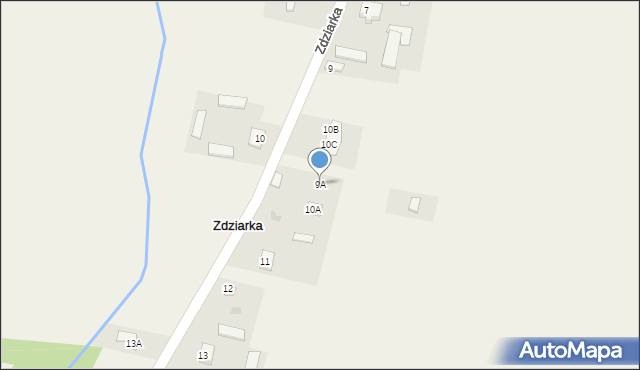 Zdziarka, Zdziarka, 9A, mapa Zdziarka