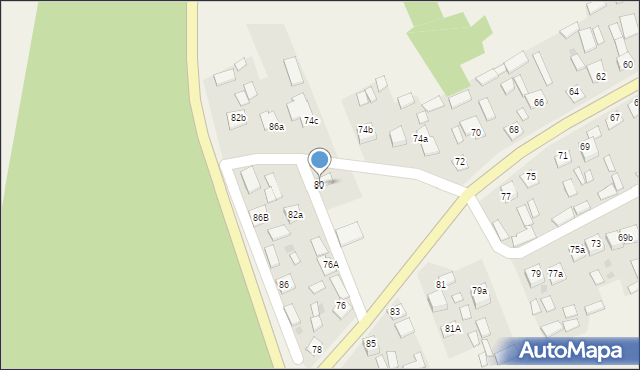 Zdziary, Zdziary, 80, mapa Zdziary