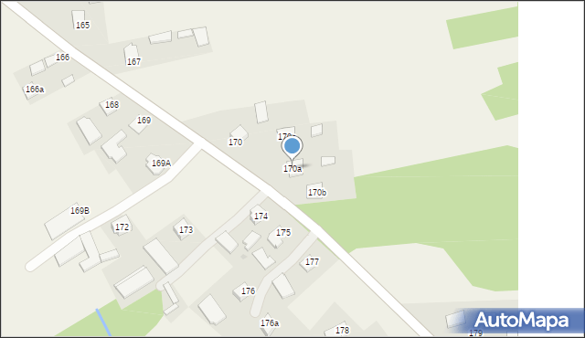 Zdziarzec, Zdziarzec, 170a, mapa Zdziarzec