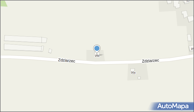 Zdziarzec, Zdziarzec, 95b, mapa Zdziarzec