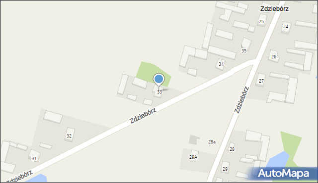 Zdziebórz, Zdziebórz, 33, mapa Zdziebórz