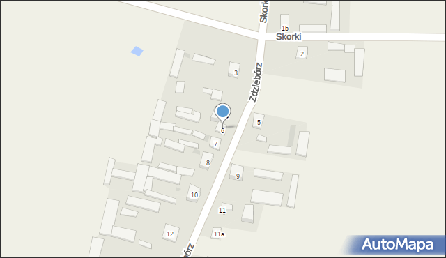 Zdziebórz, Zdziebórz, 6, mapa Zdziebórz