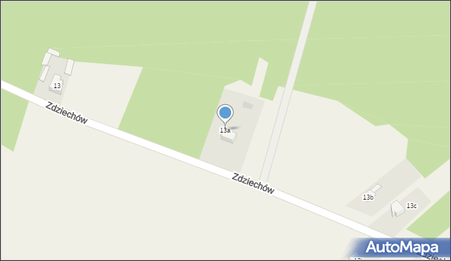 Zdziechów, Zdziechów, 13a, mapa Zdziechów