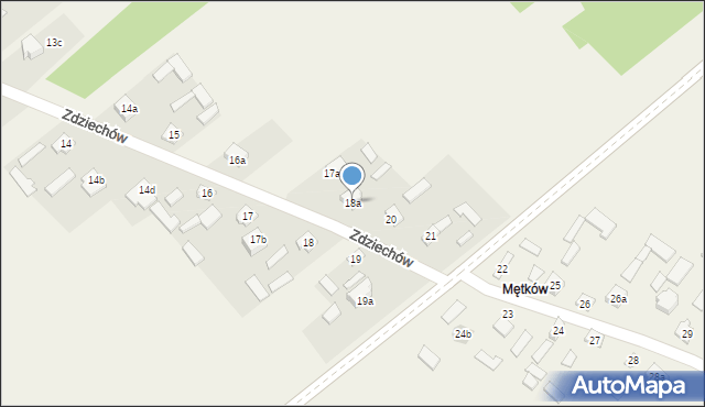 Zdziechów, Zdziechów, 18a, mapa Zdziechów