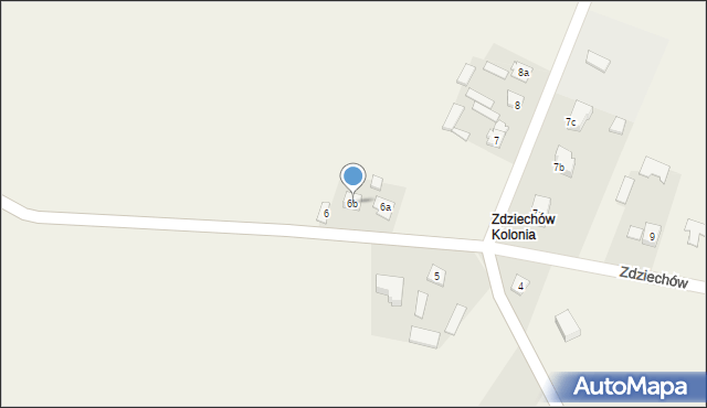 Zdziechów, Zdziechów, 6b, mapa Zdziechów