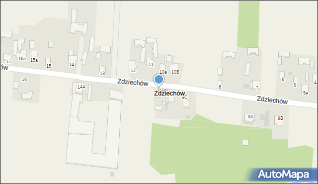 Zdziechów, Zdziechów, 10, mapa Zdziechów