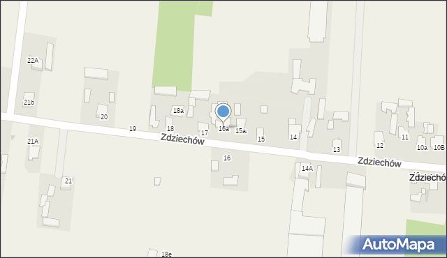 Zdziechów, Zdziechów, 16a, mapa Zdziechów