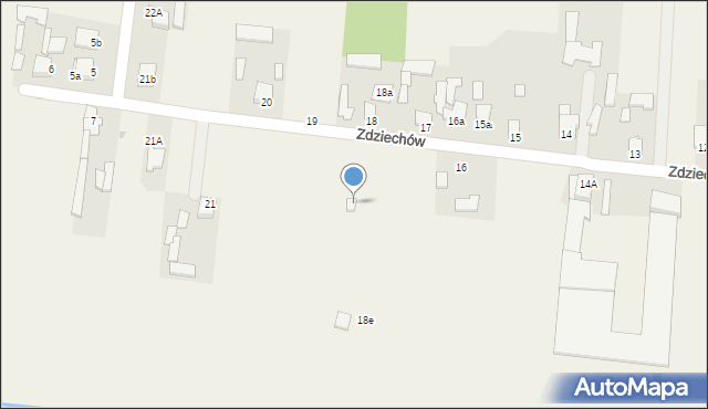 Zdziechów, Zdziechów, 18c, mapa Zdziechów