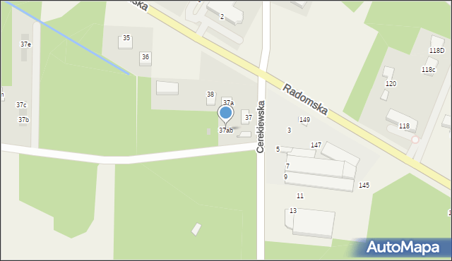 Zdziechów, Zdziechów, 37ab, mapa Zdziechów